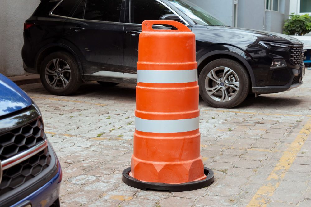 trafitambo en estacionamiento